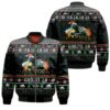 Fa La La Godzi La Godzila Christmas 3D Bomber Jacket