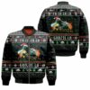 Fa La La Godzi La Godzila Christmas 3D T Shirt Hoodie Sweater Bomber Jacket Model 2078 Bomber Jacket