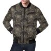 Feather Vintage Dream Catcher Pattern Print Mens Bomber Jacket