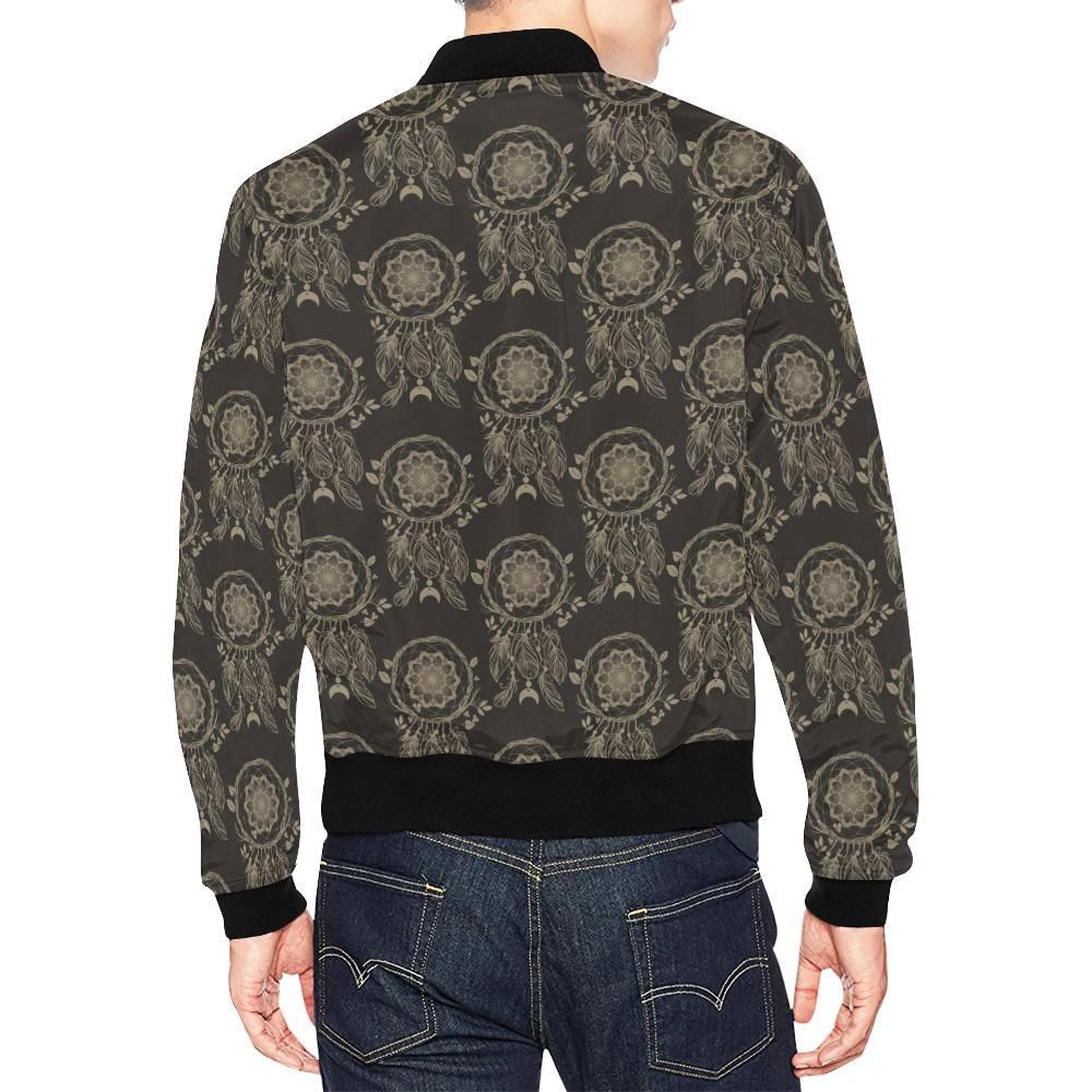 Feather-Vintage-Dream-Catcher-Pattern-Print-Mens-Bomber-Jacket-2