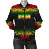 Federated States Of Micronesia Women's Bomber Jacket - Fog Reggae Style - BN09 Bomber Jacket