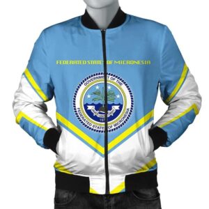 Federated States of Micronesia Coat Of Arms Men Bomber Jacket Lucian Style J5W Bomber Jacket