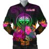 Federated States of Micronesia Personalised Men's Bomber jacket - Summer Hibiscus - BN15 Bomber Jacket