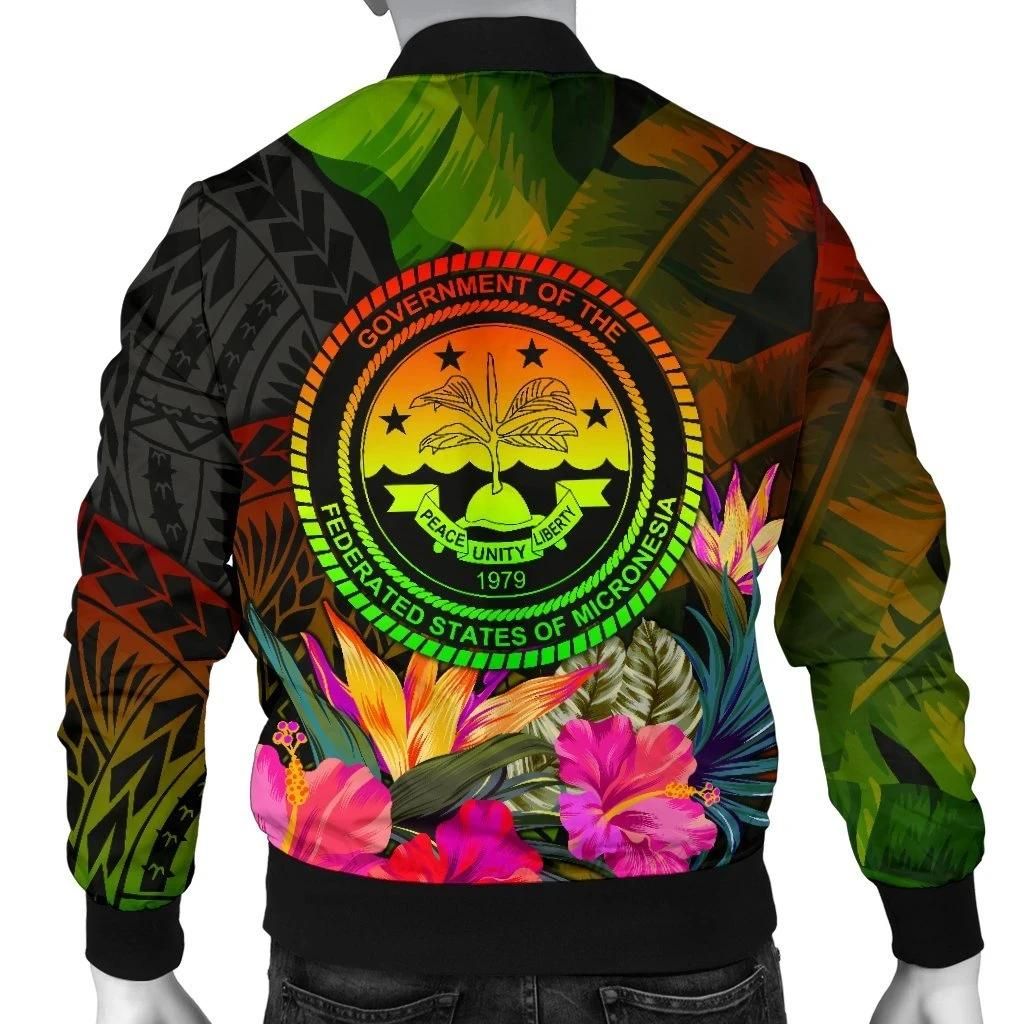Federated-States-of-Micronesia-Polynesian-Mens-Bomber-Jacket-Hibiscus-and-Banana-Leaves-BN15-Bomber-Jacket-1