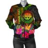 Federated States of Micronesia Polynesian Personalised Bomber Jackets - Hibiscus and Banana Leaves - BN15 Bomber Jacket