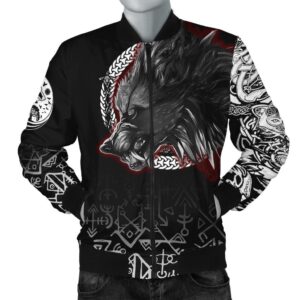 Fenrir Blood Bomber Jacket - Tattoo Style A21 Bomber Jacket