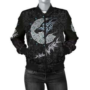 Fenrir Wolf Women's Bomber Jacket A27 Bomber Jacket