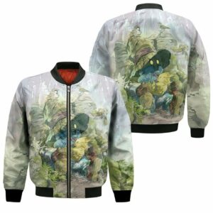 Final Fantasy Black Mage And Chocobo 3D T Shirt Hoodie Sweater Jersey Bomber Jacket Model 2086 Bomber Jacket