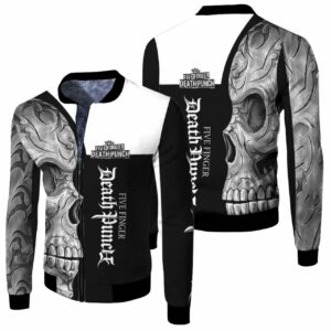 Five Finger Death Heavy Rock Band Skull For Fan 3D T Shirt Hoodie Sweater Bomber Jacket Model 2093 Bomber Jacket