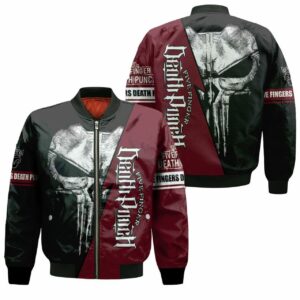 Five Fingers Death Skull For Lovers 3D T Shirt Hoodie Sweater Bomber Jacket Model 2094 Bomber Jacket