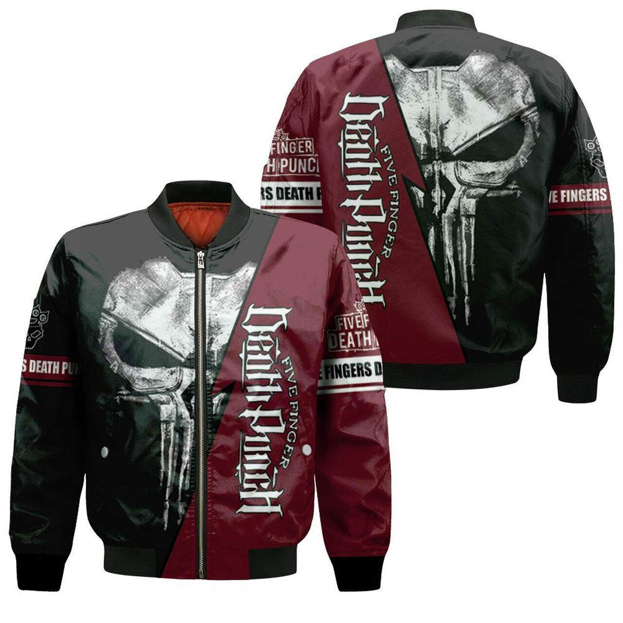 Five Fingers Death Skull For Lovers 3D T Shirt Hoodie Sweater Bomber Jacket Model 2094 Bomber Jacket Five Fingers Death Skull For Lovers 3D T Shirt Hoodie Sweater Bomber Jacket Model 2094 Bomber Jacket