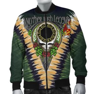 Forkin Ireland Bomber Jacket - GD Irish Legend Shamrock V Tie-Dye A7 Bomber Jacket