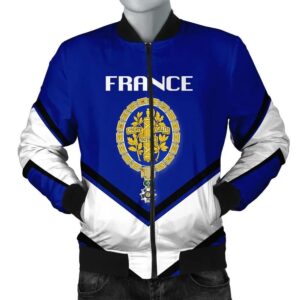 France Coat Of Arms Men Bomber Jacket Lucian Style J5W Bomber Jacket