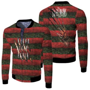 Freddy Krueger Never Sleep Again Sweet Dream Horror Film For Fan 3D Printed T Shirt 3D Jersey Bomber Jacket
