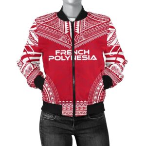 French Polynesia Flag Polynesian Chief Women'S Bomber Jacket - Bn10 Bomber Jacket