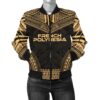 French Polynesia Polynesian Chief Women'S Bomber Jacket - Gold Version - Bn10 Bomber Jacket
