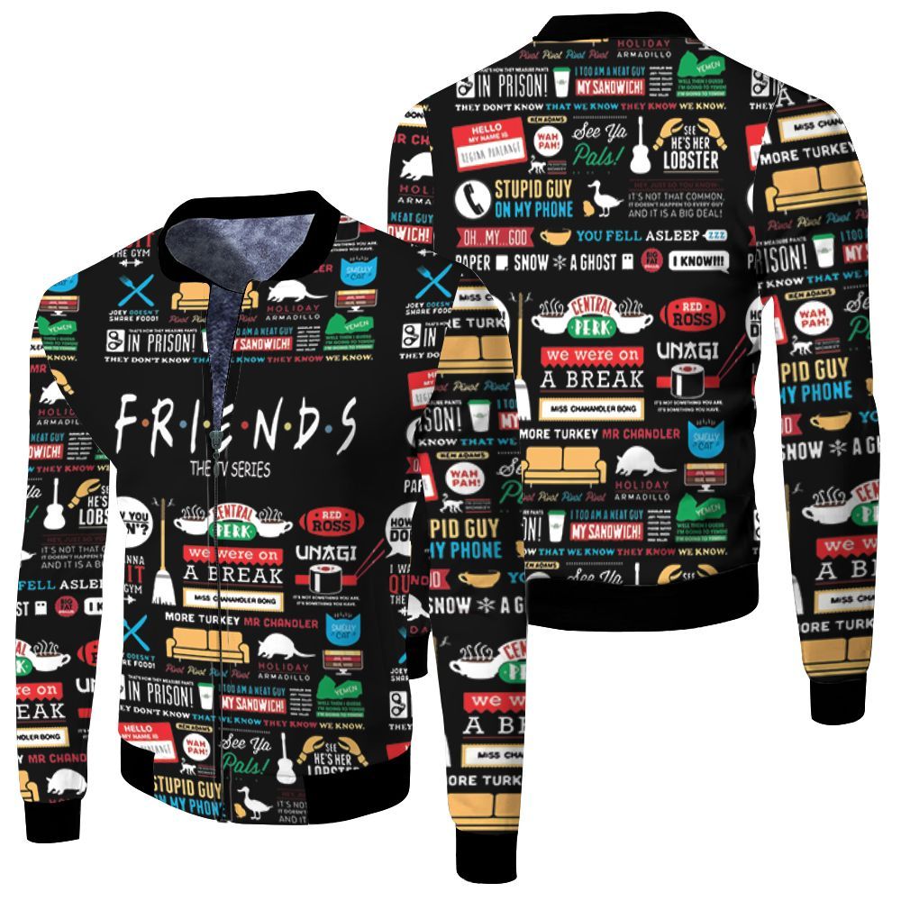 Friends Tv Show For Fan 3D Bomber Jacket Friends Tv Show For Fan 3D Bomber Jacket