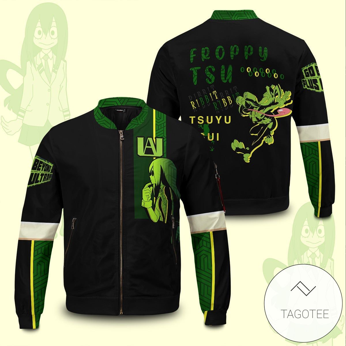 Frog Hero Tsuyu Bomber Jacket Frog Hero Tsuyu Bomber Jacket