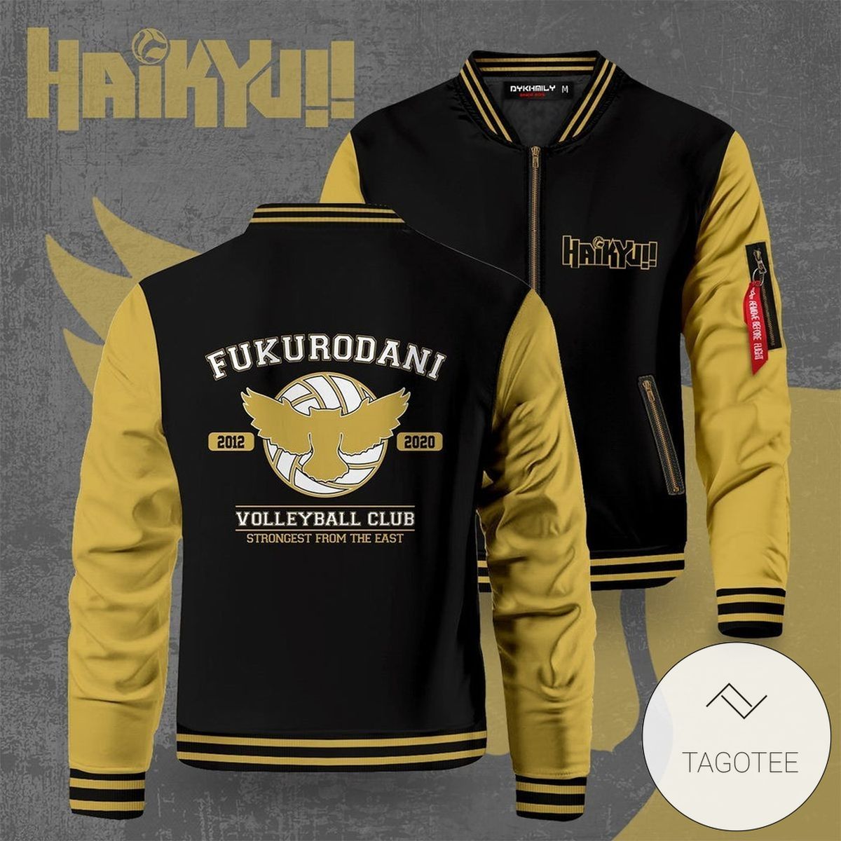 Fukurodani Strongest From The East Bomber Jacket 2 Fukurodani Strongest From The East Bomber Jacket 2