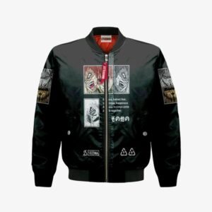 Gaara Buzo Bomber Jacket Custom Nrt Cosplay Costumes Bomber Jacket