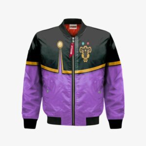 Gauche Adlai Bomber Jacket Custom Black Clover Cosplay Costumes Bomber Jacket