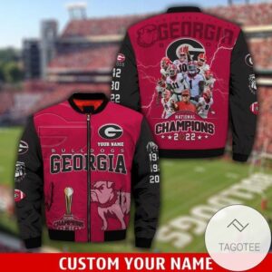 Georgia Bulldog National Championship 2022 3D Bomber Jacket