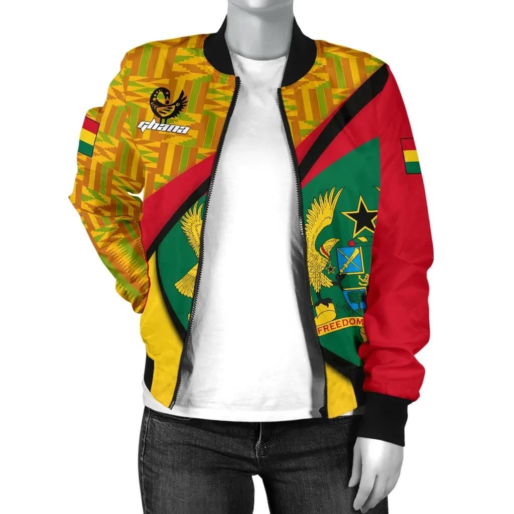 Ghana-Bomber-Jacket-Ghana-Coat-Of-Arms-Pattern-Women-A10-Bomber-Jacket-2