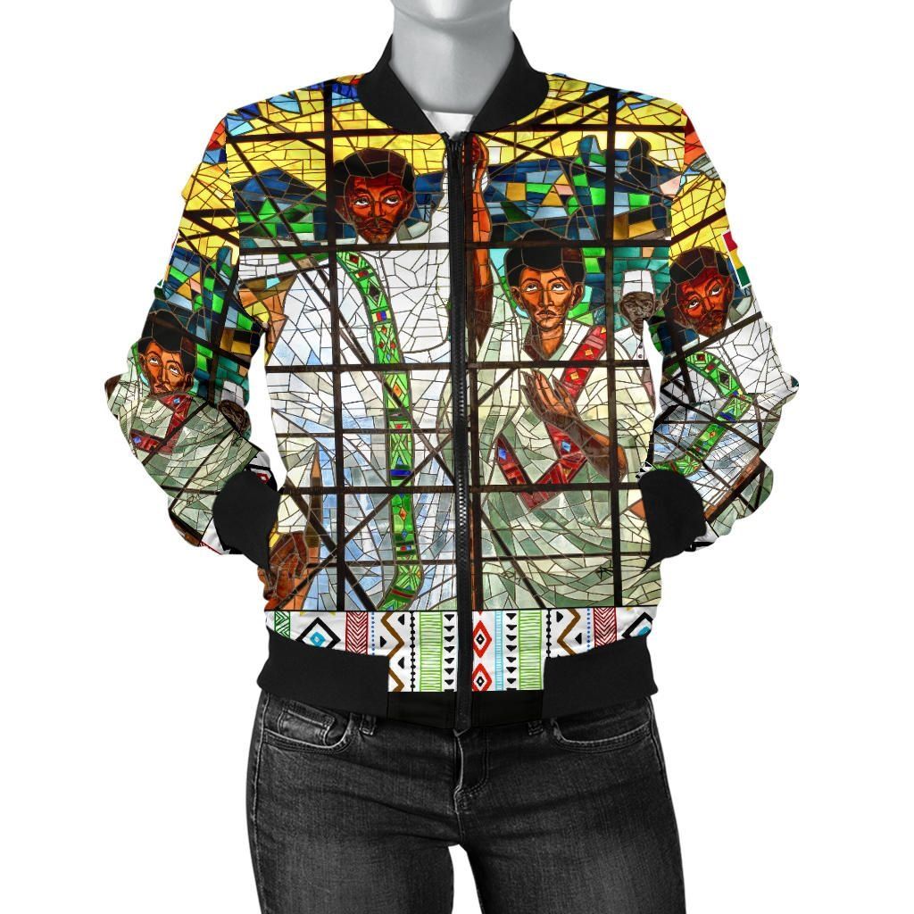 Ghana Bomber Jacket Total Liberation of Africa Women A10 Bomber Jacket Ghana Bomber Jacket Total Liberation of Africa Women A10 Bomber Jacket