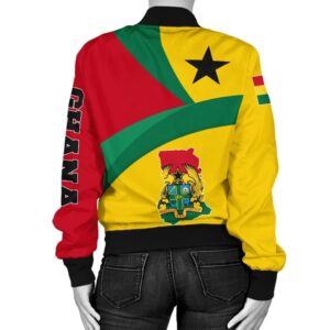 Ghana Flag Maps Women Yellow A10