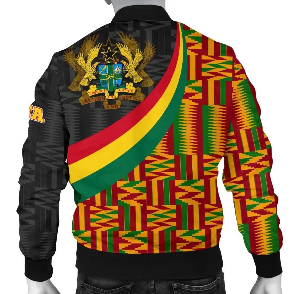 Ghana-Mens-Bomber-Jacket-Ghana-Coat-Of-Arms-and-Kente-Patterns-BN18-Bomber-Jacket-1