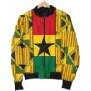 Ghana Men's Bomber Jacket Kente Ankara TH5