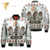 Gnomes Cleveland Browns Ugly Christmas Bomber Jacket