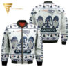 Gnomes New England Patriots Ugly Christmas Bomber Jacket