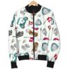 Golf Print Pattern Women Casual Bomber Jacket