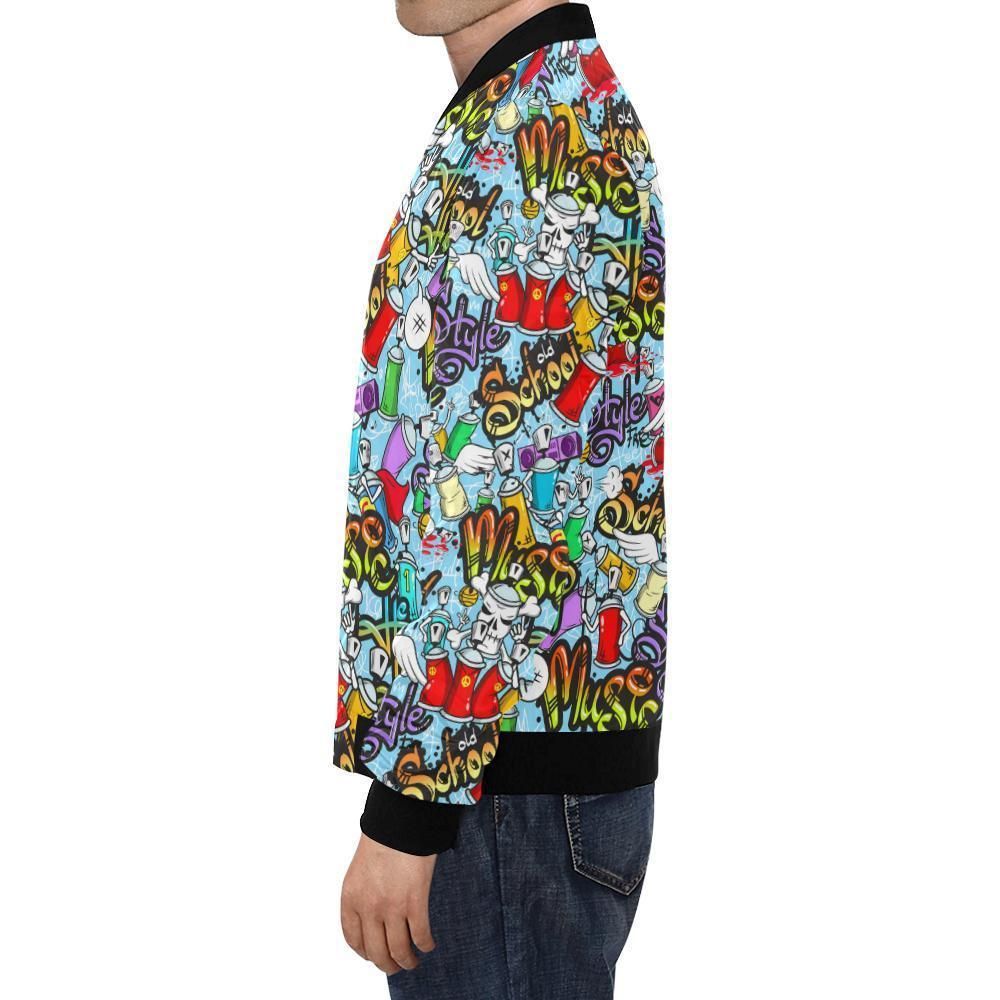 Graffiti-Pattern-Print-Mens-Bomber-Jacket-1