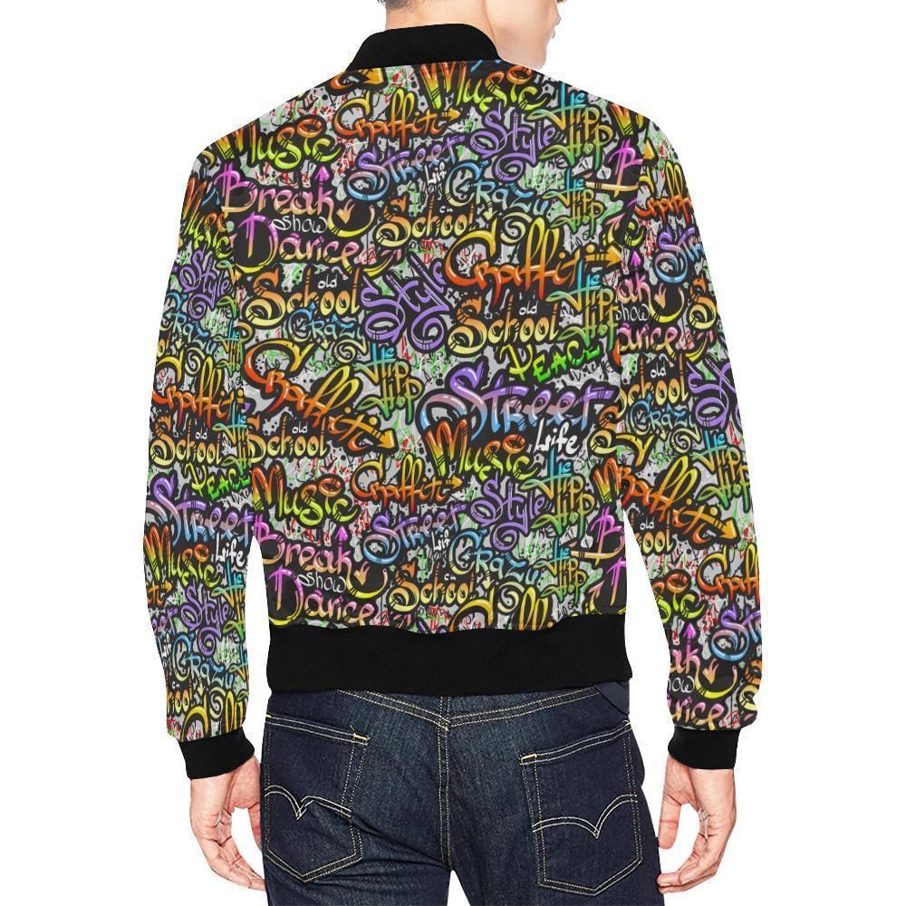 Graffiti-Print-Pattern-Mens-Bomber-Jacket-2