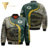Green Bay Packers Camouflage Pattern Full Print Bomber Jacket
