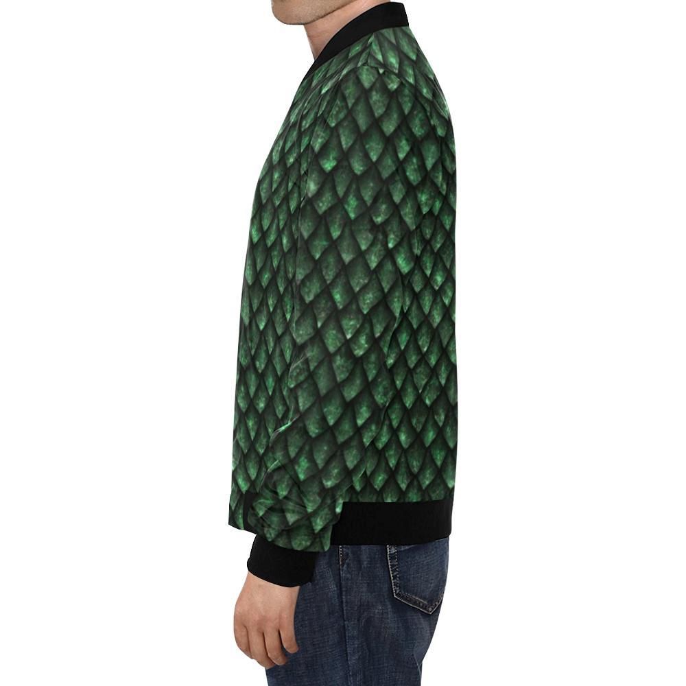 Green-Egg-Skin-Dragon-Pattern-Print-Mens-Bomber-Jacket-1