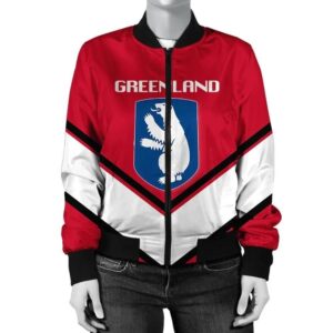 Greenland Coat Of Arms Women Bomber Lucian J5W Bomber Jacket