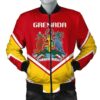 Grenada Coat Of Arms Men Bomber Jacket Lucian Style J5W Bomber Jacket