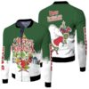 Grinch Christmas Merry Christmas How The Grinch Stole Christmas Santa Green 3D Designed Allover Gift For Grinch Fans Christmas Fans Bomber Jacket