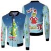Grinch Christmas Merry Whatever Do Not Be A Grinch 5K Blue 3D Designed Allover Gift For Grinch Fans Christmas Fans Bomber Jacket