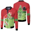 Grinch Christmas Merry X Mas How To Grinch Stole Christmas Red Green 3D Designed Allover Gift For Grinch Fans Christmas Fans Bomber Jacket
