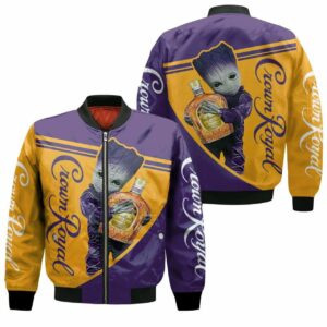 Groot Hugs Crown Royal 3D T Shirt Hoodie Sweater Jersey Bomber Jacket Model 2451 Bomber Jacket