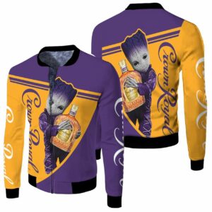 Groot Hugs Crown Royal 3D T Shirt Hoodie Sweater Jersey Bomber Jacket Model 2452 Bomber Jacket