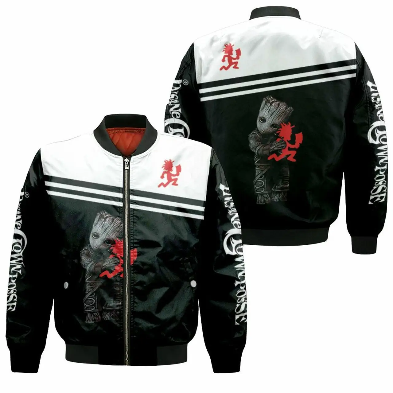 Groot Loves Icp Insane Clown Posse 3D T Shirt Hoodie Sweater Jersey Bomber Jacket Model 2457 Bomber Jacket Groot Loves Icp Insane Clown Posse 3D T Shirt Hoodie Sweater Jersey Bomber Jacket Model 2457 Bomber Jacket