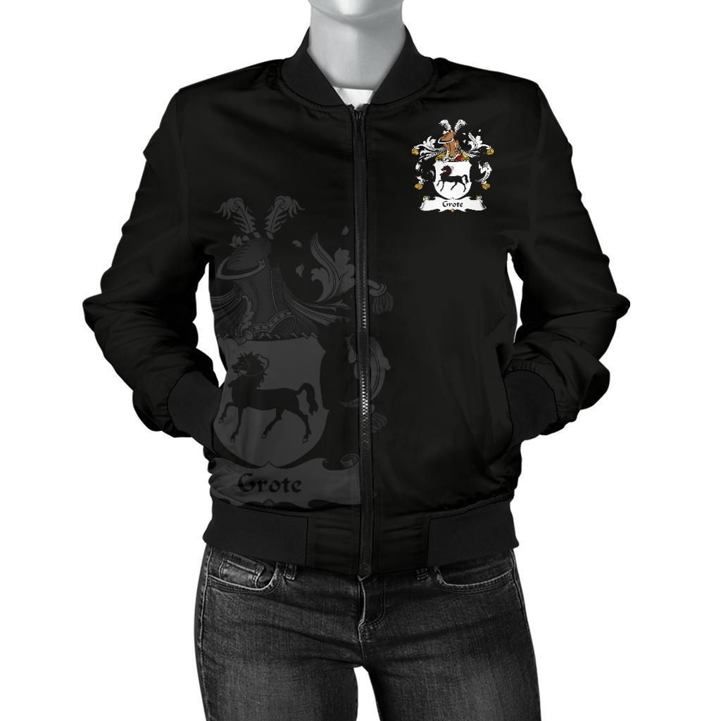Grote Germany Men's Bomber Jacket - German Family Crest A7 Bomber Jacket Grote Germany Men's Bomber Jacket - German Family Crest A7 Bomber Jacket