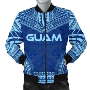 Guam Flag Polynesian Chief Men's Bomber Jacket - Bn10 Bomber Jacket