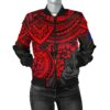 Guam Polynesian Bomber Jacket (Women) - Red Turtle - BN15 Bomber Jacket