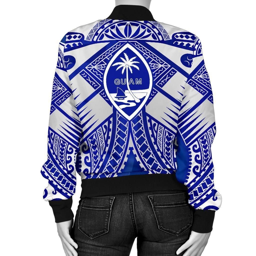 Guam-Polynesian-Womens-Bomber-Jacket-Guam-White-Seal-with-Polynesian-Tattoo-Ver-02-BN18-Bomber-Jacket-1